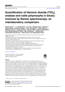 TiO2 Polymorph Quantification by Raman Spectroscopy