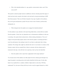 Speech Analysis: Audience Engagement & Presentation Effectiveness