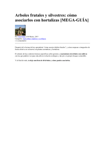 Asociar &Aacute;rboles Frutales y Silvestres con Hortalizas: Gu&iacute;a Completa