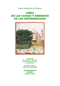 Libro de las Causas y Remedios de las Enfermedades de Santa Hildegarda de Binguen