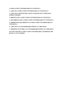 Educación Universitaria en Venezuela: Temas Clave