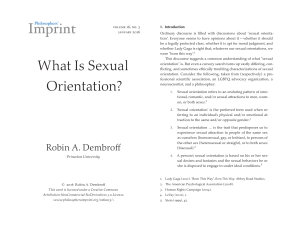 What is Sexual Orientation? A Philosophical Inquiry