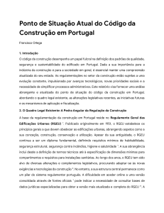C&oacute;digo da Constru&ccedil;&atilde;o em Portugal: Estado Atual e Mudan&ccedil;as