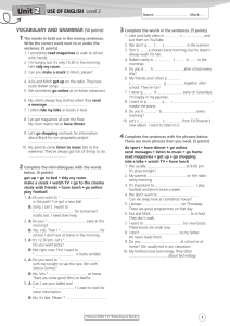 English Level 2 Vocabulary & Grammar Workbook | Burlington Books