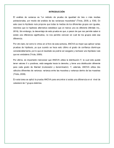 An&aacute;lisis ANOVA: Definici&oacute;n, Ventajas y Aplicaciones