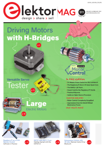 Elektor Magazine Jan-Feb 2022: Motor Control & Electronics Projects