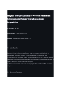Mejora Continua de Procesos Productivos: Lean Manufacturing y Six Sigma