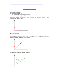 Ecuaci&oacute;n de la Recta: Teor&iacute;a y Ejercicios para Bachillerato