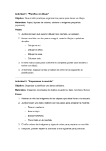 Actividades para ni&ntilde;os: Planificaci&oacute;n y organizaci&oacute;n de tareas