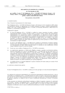 Reglamento (UE) 2018/2026: Modifica Anexo IV EMAS (Gesti&oacute;n Ambiental)