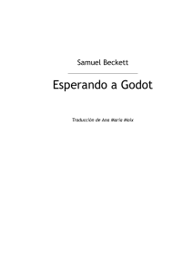 Samuel Beckett Esperando a Godot