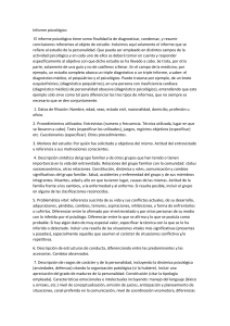 Informe Psicol&oacute;gico: Gu&iacute;a para el Estudio de la Personalidad