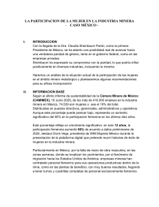 Mujeres en la Miner&iacute;a de M&eacute;xico: Avances, Desaf&iacute;os y Soluciones