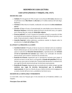 Resumen de Casos de Derecho Internacional