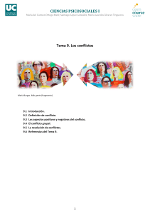 Tema 9: Los conflictos - Ciencias Psicosociales I