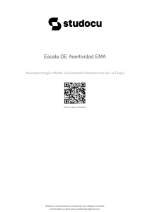 Escala de Asertividad EMA: Test de Asertividad Multidimensional
