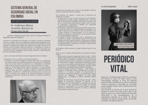 Sistema de Seguridad Social en Colombia: Entrevista y Beneficios