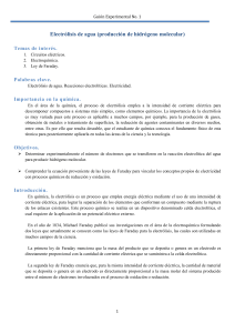 Electr&oacute;lisis de Agua: Gu&iacute;a Experimental para Producci&oacute;n de Hidr&oacute;geno