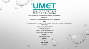 Ley de Ejercicio Profesional de Enfermería Ecuador: Análisis Artículos