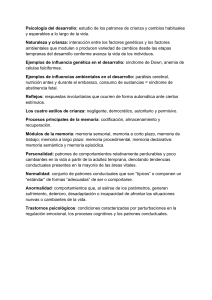 Psicolog&iacute;a del Desarrollo: Resumen de Conceptos Clave