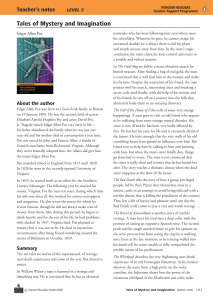 Tales of Mystery & Imagination: Teacher's Notes | Poe