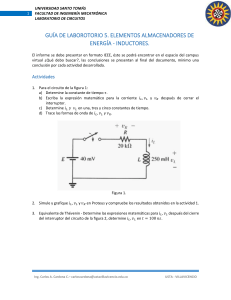 Gu&iacute;a de Laboratorio: Inductores y Circuitos RL