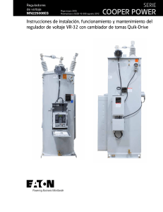 Regulador de Voltaje VR-32 Quik-Drive: Instalaci&oacute;n, Operaci&oacute;n y Mantenimiento