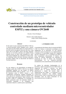 Construcci&oacute;n de un prototipo de veh&iacute;culo controlado mediante microcontrolador ESP32 y una c&aacute;mara OV2640