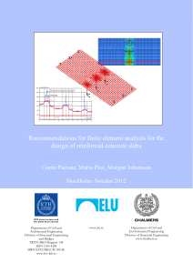 Recommendations for Finite Element Analysis in RC Slab Design