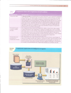 Arquitectura BI: Almac&eacute;n de Datos y Herramientas