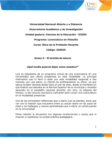 &Eacute;tica Docente: Caso de Plagio y Reflexi&oacute;n en la Profesi&oacute;n