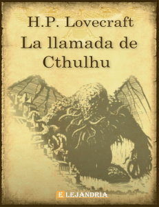 La Llamada de Cthulhu - H.P. Lovecraft | Horror C&oacute;smico