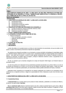 Temario Educaci&oacute;n Infantil: Desarrollo del Ni&ntilde;o (0-6 a&ntilde;os)