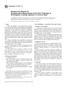 ASTM D 1186 &ndash; 01: Nondestructive Dry Film Thickness Measurement