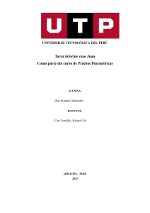 Informe Psicológico: Evaluación de Inteligencia con Test de Cattell