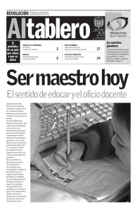 Ser maestro hoy: Revoluci&oacute;n educativa en Colombia