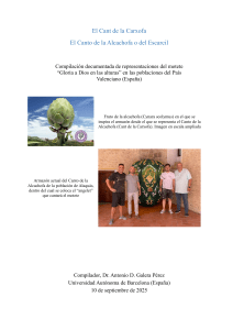 El Cant de la Carxofa: Compilaci&oacute;n del motete en Pa&iacute;s Valenciano