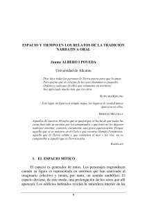 Espacio y Tiempo en Relatos Orales: An&aacute;lisis Folkl&oacute;rico