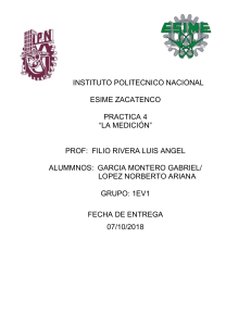 Pr&aacute;ctica de Laboratorio: La Medici&oacute;n - IPN