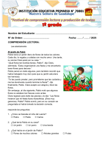 Festival de Comprensi&oacute;n Lectora y Producci&oacute;n de Textos 1&ordm; Grado