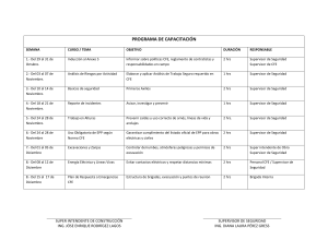 Programa de Capacitaci&oacute;n CFE: Seguridad Industrial y Primeros Auxilios