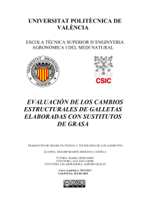 Evaluación de Cambios Estructurales en Galletas con Sustitutos de Grasa