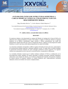 An&aacute;lisis Inel&aacute;stico Estructural: FAM con Descomposici&oacute;n Modal S&iacute;smica y E&oacute;lica