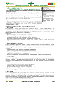 Gu&iacute;a de Procesamiento Ambiental: Leyes Peruanas y Acci&oacute;n Escolar