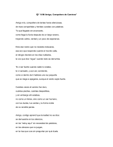 Poema a un Amigo: Lealtad y Apoyo Incondicional