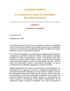 El Derecho a la Identidad: Restituci&oacute;n y Trauma Ps&iacute;quico (1995)