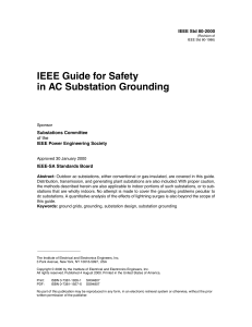 IEEE Std 80-2000: Guide for Safety in AC Substation Grounding