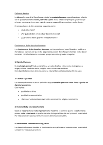 &Eacute;tica y Derechos Humanos: Fundamentos y Relaci&oacute;n Social