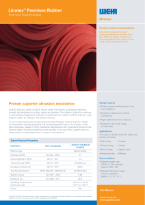 Linatex Premium Rubber: Technical Specifications & Properties