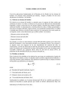 Teor&iacute;a de Fluidos: Sistemas de Bombeo y Tuber&iacute;as